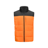 Skechers men's Go Trail Woven Down Vest in Pepper Orange for outdoor performance wear