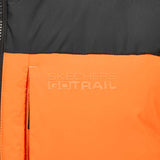 Skechers men's Go Trail Woven Down Vest in Pepper Orange for outdoor performance wear