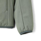 Skechers men's Go Trail Woven Quilted Hooded Jacket in Castor Gray for outdoor performance wear
