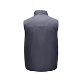 Skechers men's Go Trail Woven Quilted Vest in Periscope for outdoor performance wear