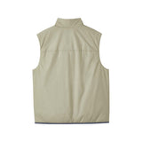 Skechers men's Go Trail Woven Quilted Vest in Laurel Oak Gray for outdoor performance wear