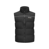 Skechers men's Sport-Utility Woven Down Vest in Black Beauty for lifestyle wear