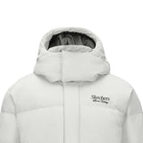 Skechers men's Sport-Utility Woven Down Coat in Gray Violet for lifestyle wear