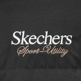 Skechers men's Sport-Utility Woven Down Coat in Black Beauty for lifestyle wear