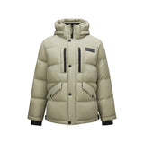 Skechers men's Go Trail Woven Down Jacket in Laurel Oak Gray for outdoor performance wear