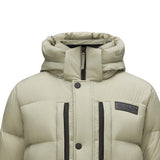 Skechers men's Go Trail Woven Down Jacket in Laurel Oak Gray for outdoor performance wear