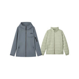 Skechers men's Go Trail 3 in 1 Jacket in Periscope for outdoor performance wear