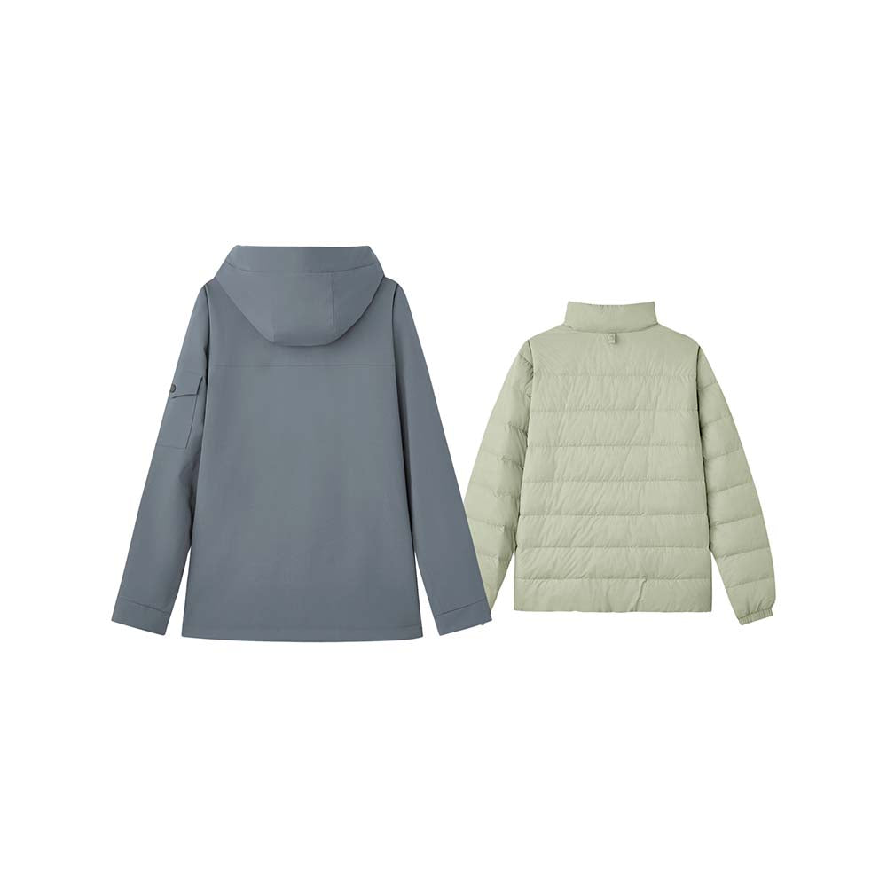 Skechers men's Go Trail 3 in 1 Jacket in Periscope for outdoor performance wear