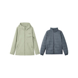 Skechers men's Go Trail 3 in 1 Jacket in Laurel Oak Gray for outdoor performance wear