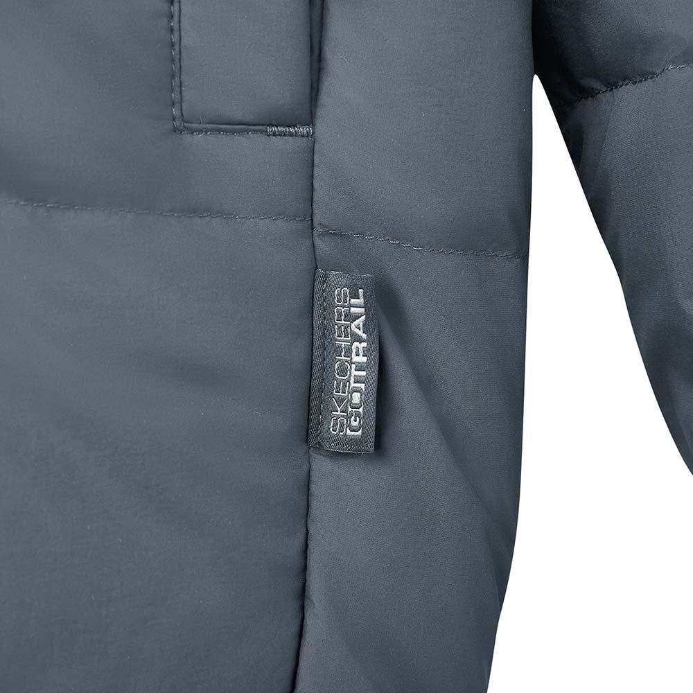 Skechers men's Go Trail 3 in 1 Jacket in Laurel Oak Gray for outdoor performance wear