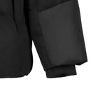 Skechers men's Go Trail Woven Down Jacket in Black Beauty for outdoor performance wear