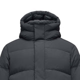 Skechers men's Sport-Utility Woven Down Jacket in Midnight Gray for lifestyle wear