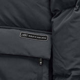 Skechers men's Sport-Utility Woven Down Jacket in Midnight Gray for lifestyle wear