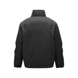 Skechers men's Sport-Utility Woven Down Jacket in Black Beauty for lifestyle wear