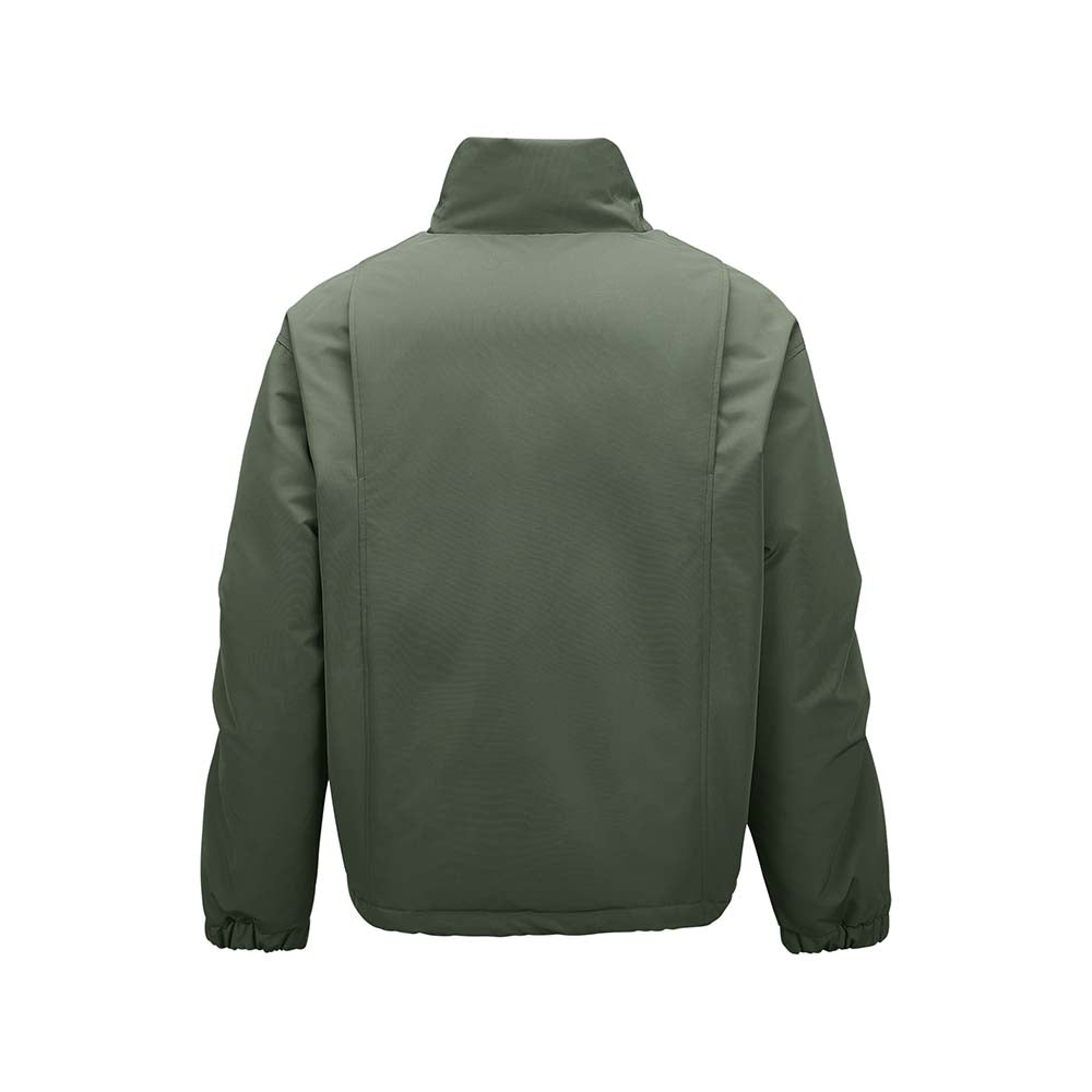 Skechers men's Sport-Utility Woven Down Jacket in Thyme for lifestyle wear