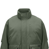 Skechers men's Sport-Utility Woven Down Jacket in Thyme for lifestyle wear