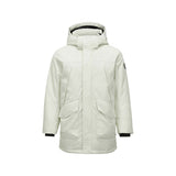 Skechers men's Sport-Utility Woven Down Coat in Silver Birch for lifestyle wear