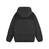Skechers men's Sport-Utility Woven Down Jacket in Black Beauty for lifestyle wear
