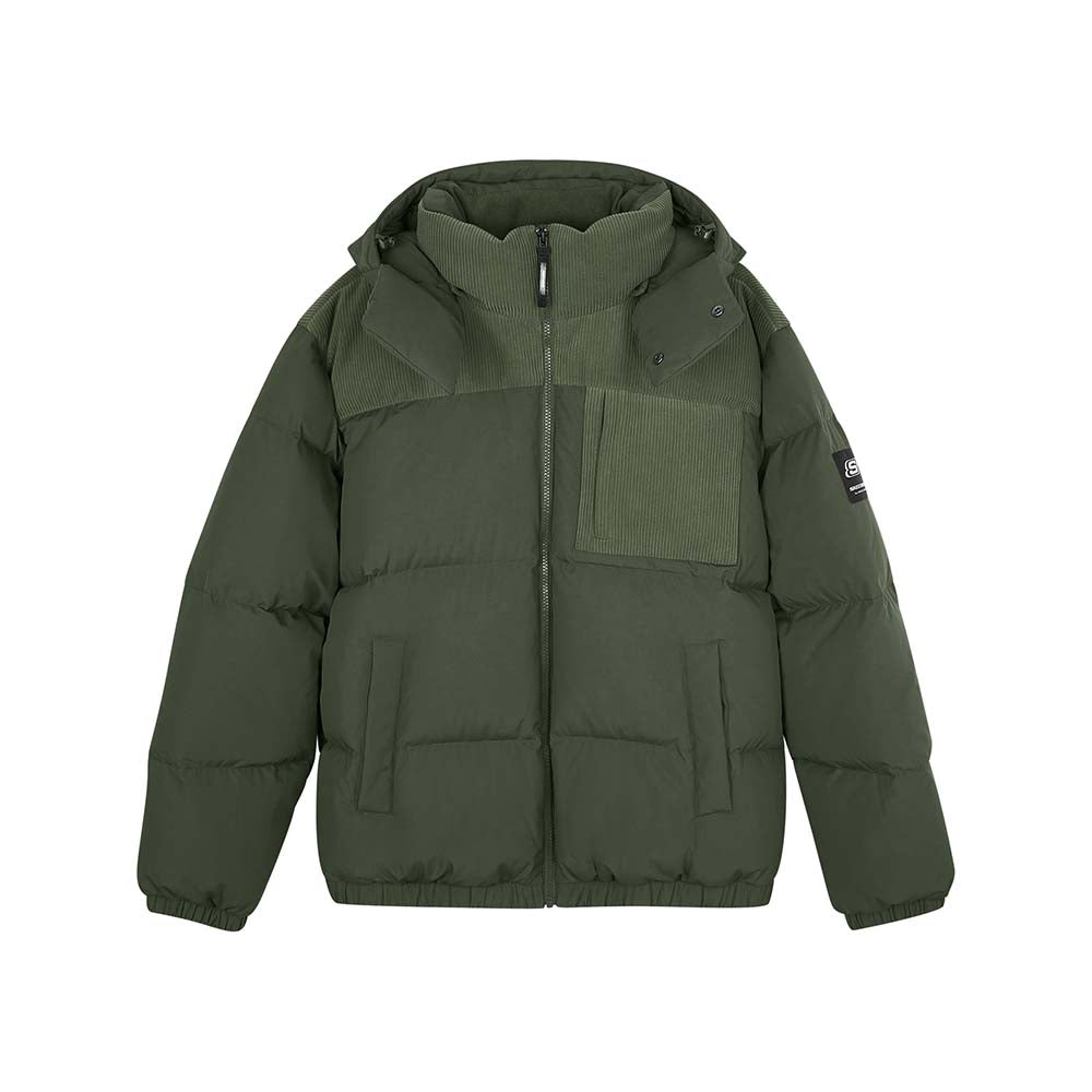 Skechers men's Sport-Utility Woven Down Jacket in Kambaba for lifestyle wear