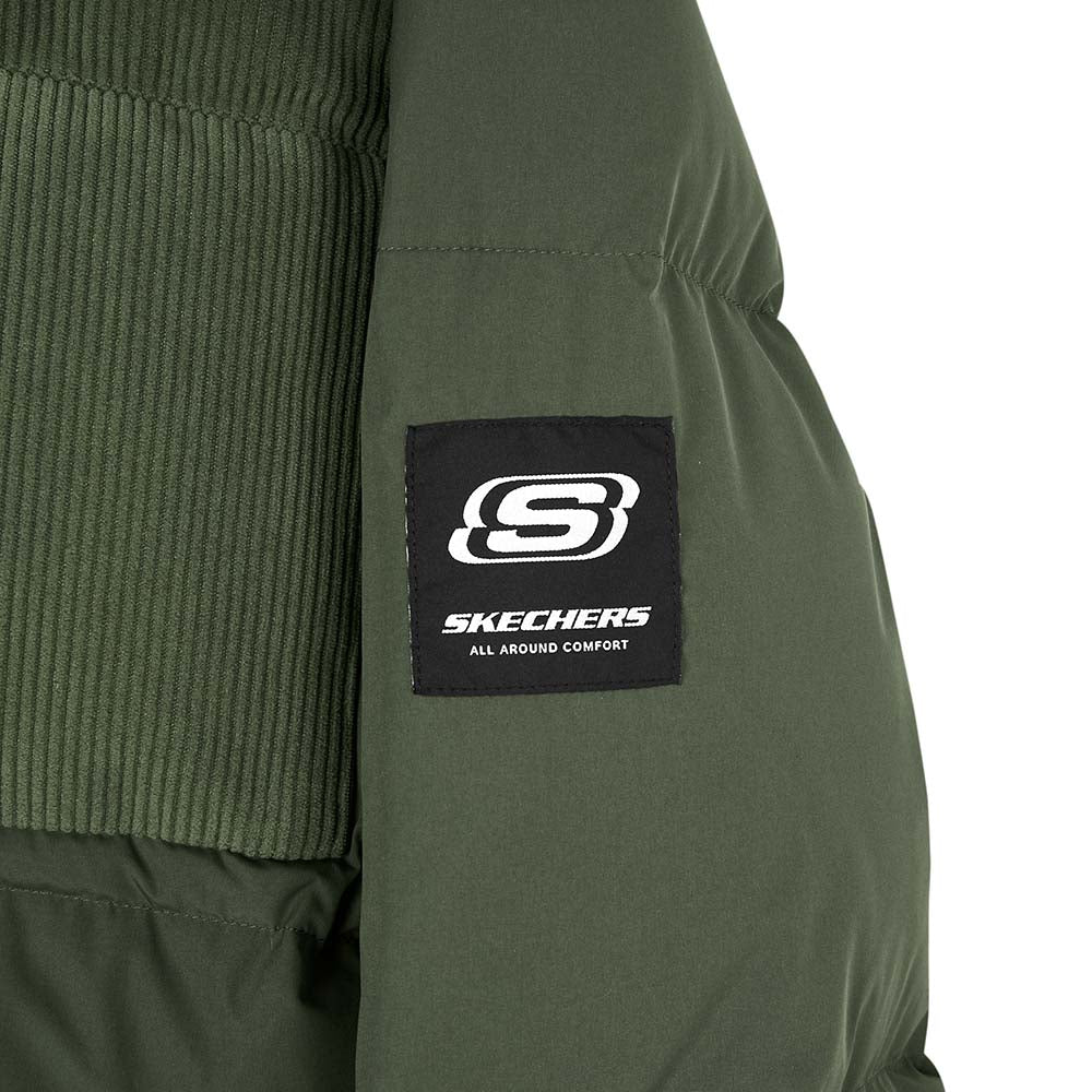 Skechers men's Sport-Utility Woven Down Jacket in Kambaba for lifestyle wear