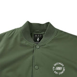 Skechers men's Sport-Utility Woven Quilted Jacket in Beetle for lifestyle wear