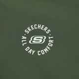 Skechers men's Sport-Utility Woven Quilted Jacket in Beetle for lifestyle wear