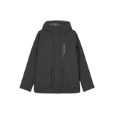Skechers men's Sport-Utility Woven Down Jacket in Black Beauty for lifestyle wear