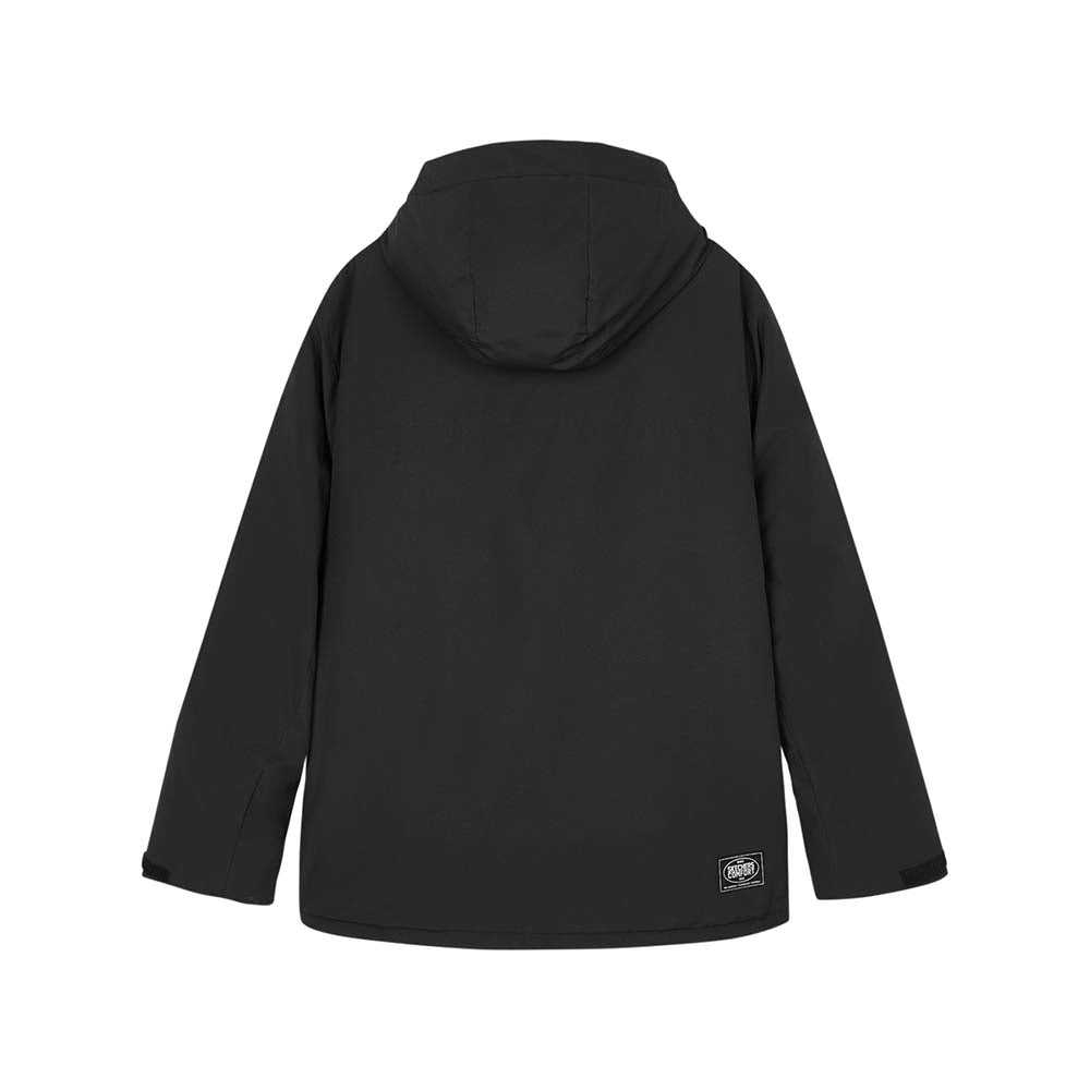 Skechers men's Sport-Utility Woven Down Jacket in Black Beauty for lifestyle wear