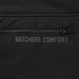 Skechers men's Sport-Utility Woven Down Jacket in Black Beauty for lifestyle wear