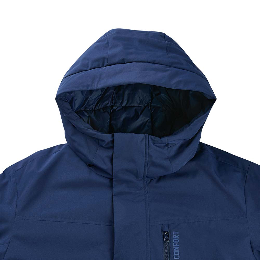 Skechers men's Sport-Utility Woven Down Jacket in Peacoat for lifestyle wear