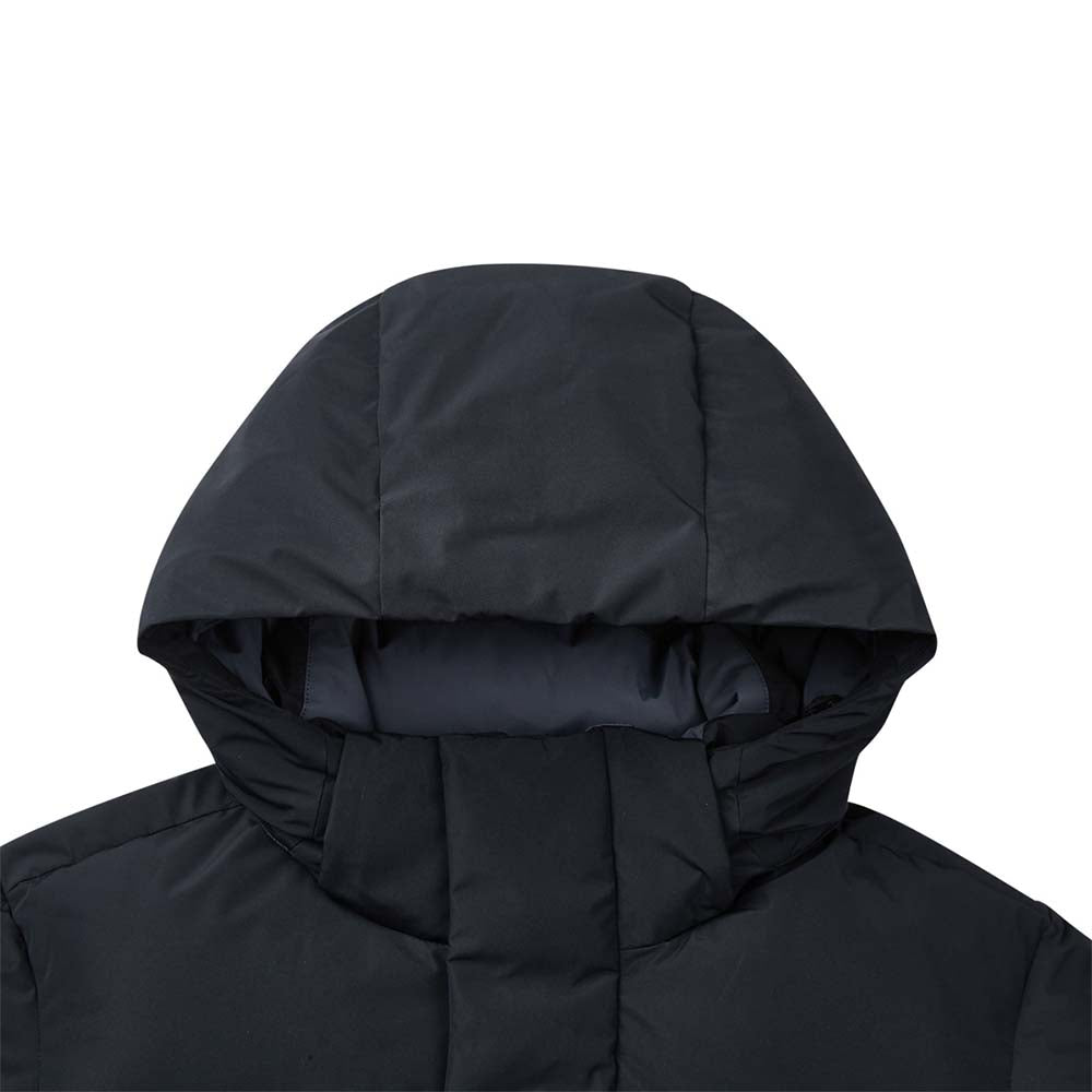Skechers men's Sport-Utility Woven Down Coat in Black Beauty for lifestyle wear