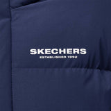 Skechers men's Sport-Utility Woven Down Coat in Peacoat for lifestyle wear