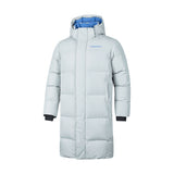 Skechers men's Sport-Utility Woven Down Coat in Harbor Mist for lifestyle wear