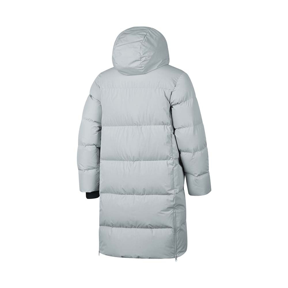 Skechers men's Sport-Utility Woven Down Coat in Harbor Mist for lifestyle wear