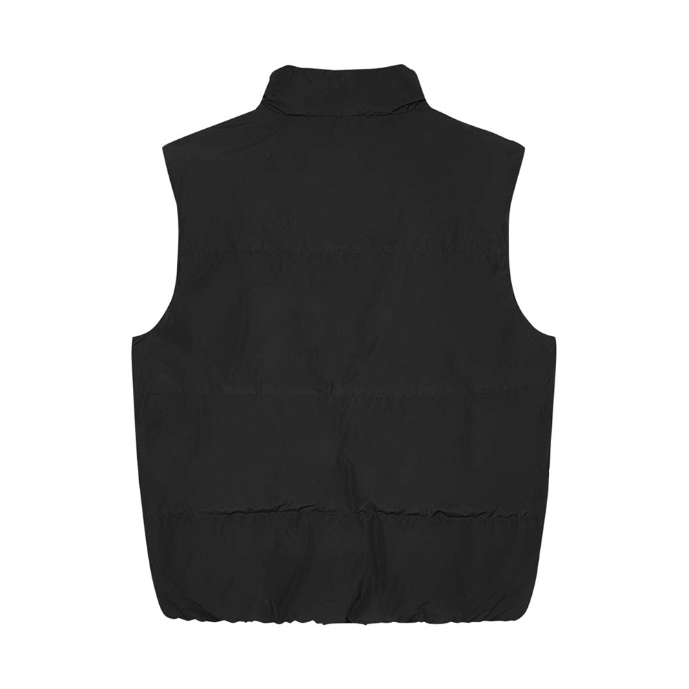 Skechers men's Sport-Utility Woven Down Vest in Black Beauty for lifestyle wear