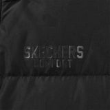 Skechers men's Sport-Utility Woven Down Vest in Black Beauty for lifestyle wear