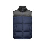Skechers men's Sport-Utility Woven Down Vest in Navy Blazer for lifestyle wear