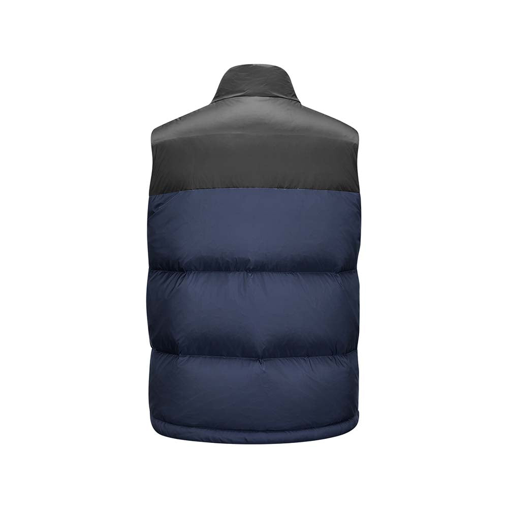 Skechers men's Sport-Utility Woven Down Vest in Navy Blazer for lifestyle wear