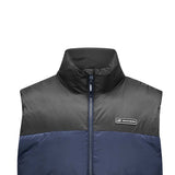 Skechers men's Sport-Utility Woven Down Vest in Navy Blazer for lifestyle wear