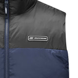 Skechers men's Sport-Utility Woven Down Vest in Navy Blazer for lifestyle wear