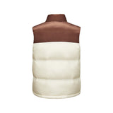 Skechers men's Sport-Utility Woven Down Vest in Vanilla Ice for lifestyle wear