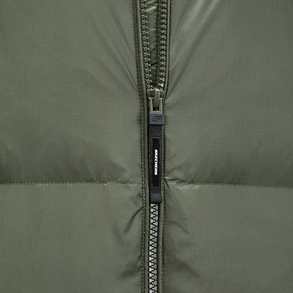 Skechers men's Sport-Utility Woven Down Vest in Kambaba for lifestyle wear