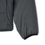 Skechers men's Diamond Woven Quilted Hooded Jacket in Iron Gate for lifestyle wear