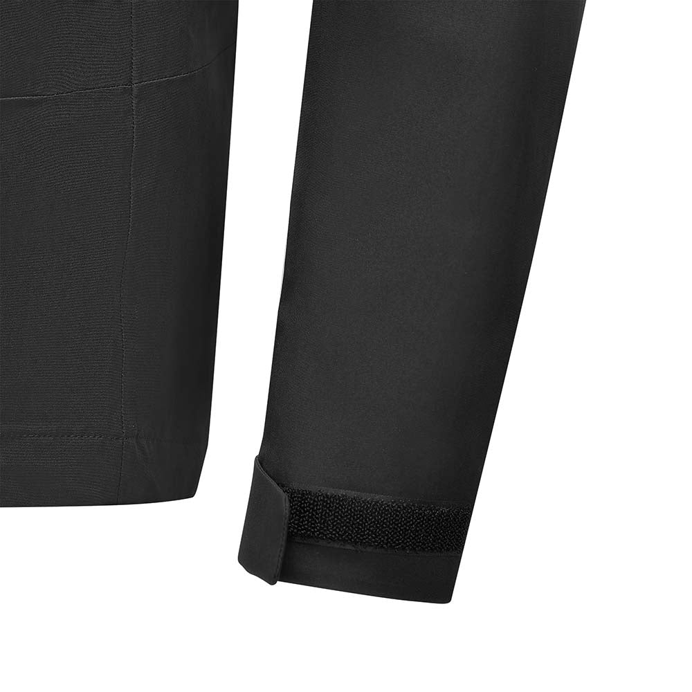 Skechers men's Go Trail Waterproof Jacket in Black Beauty for outdoor performance wear