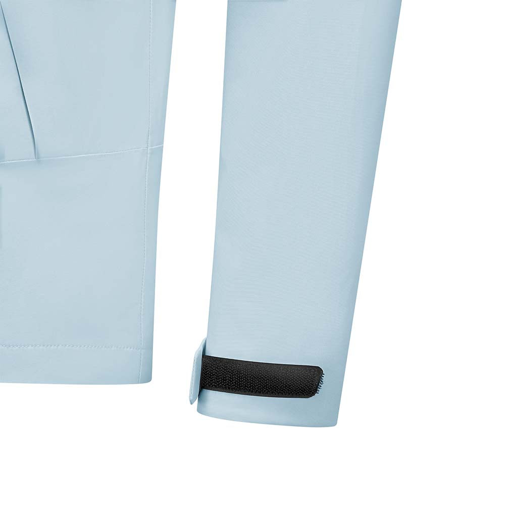 Skechers men's Go Trail Waterproof Jacket in Baby Blue for outdoor performance wear
