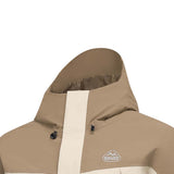 Skechers men's Go Trail Waterproof Jacket in Coffee Brown for outdoor performance wear