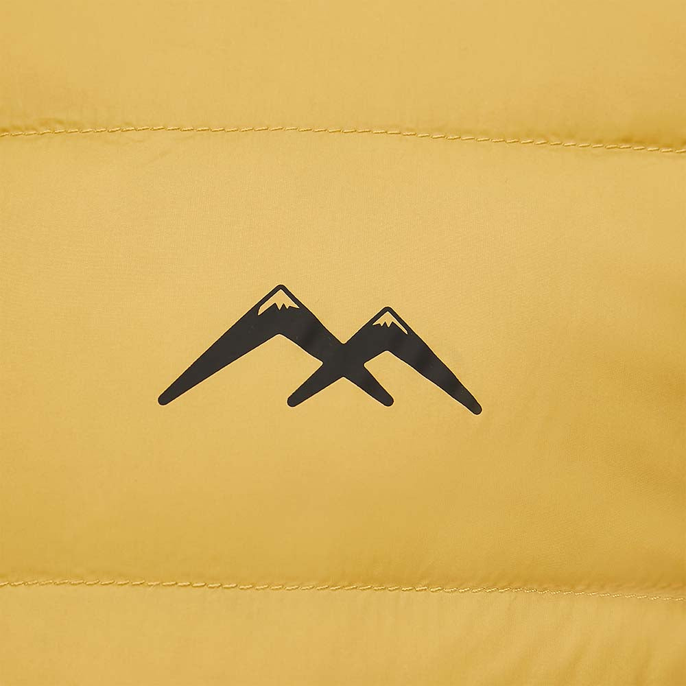 Skechers men's Go Trail 3 in 1 Jacket in Warm Golden Yellow for outdoor performance wear