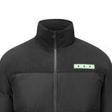 Skechers X SmileyWorld Woven Down Jacket, men's outdoor performance apparel in Black Beauty