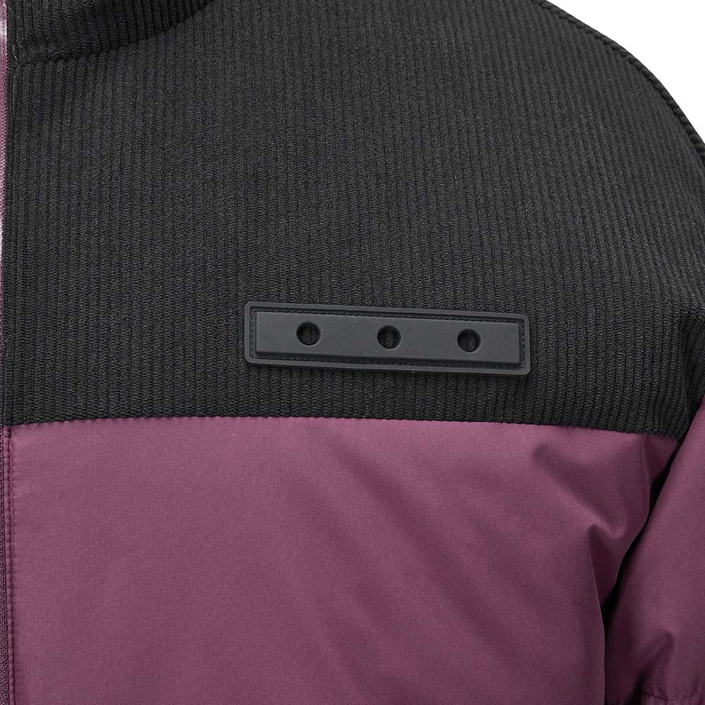 Skechers X SmileyWorld Woven Down Jacket, men's outdoor performance apparel in Purple Brown