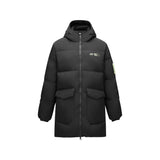 Skechers X SmileyWorld Woven Down Parka, men's lifestyle apparel in Black Beauty